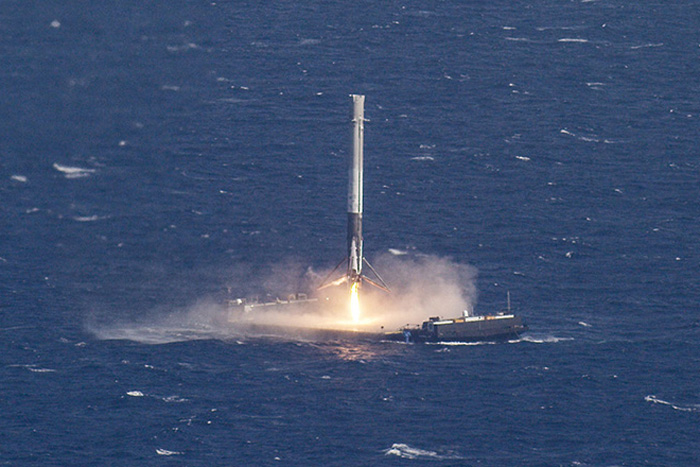 Cinématique d'atterrissage Falcon 9