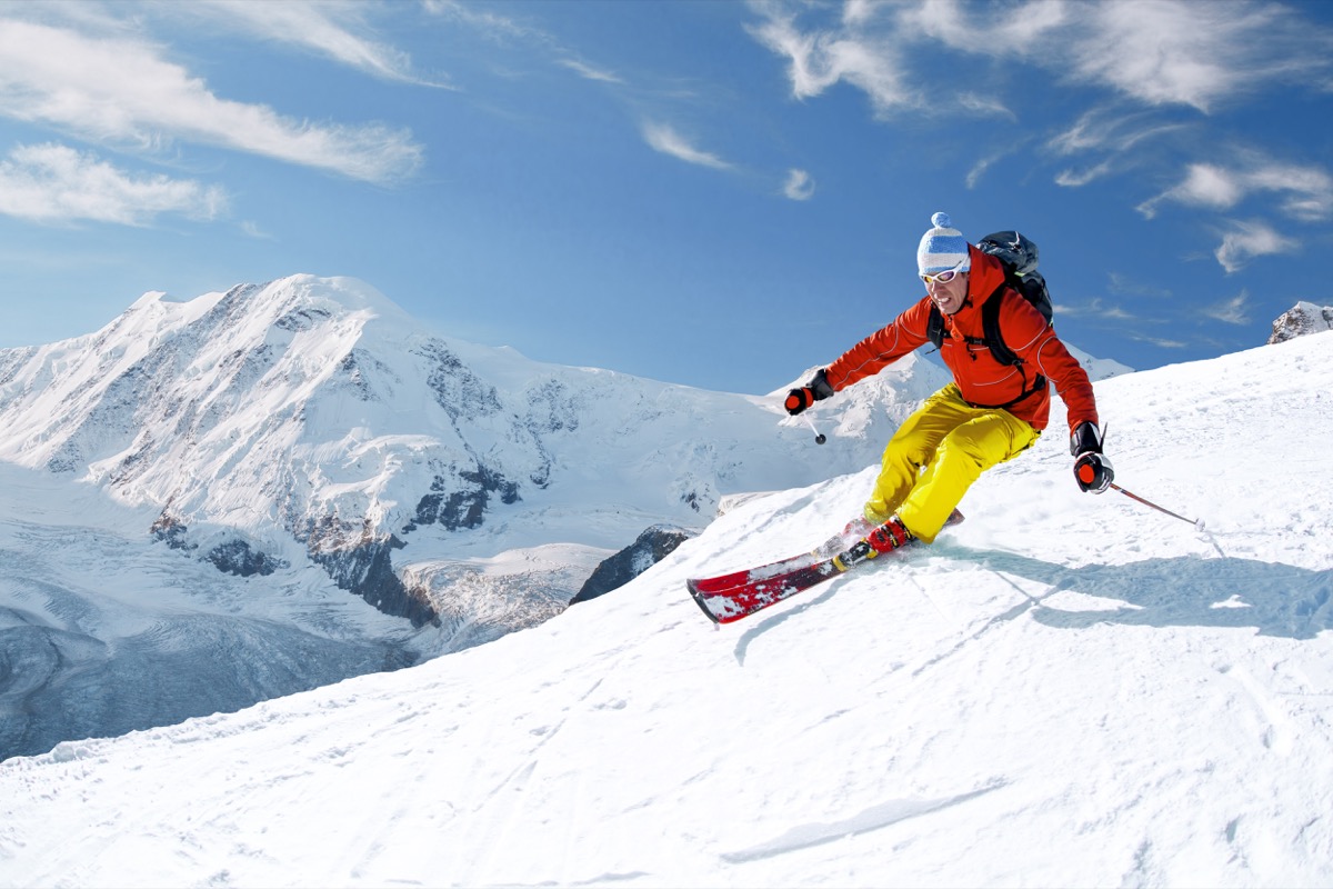 Vitesse d'un skieur en vidéo