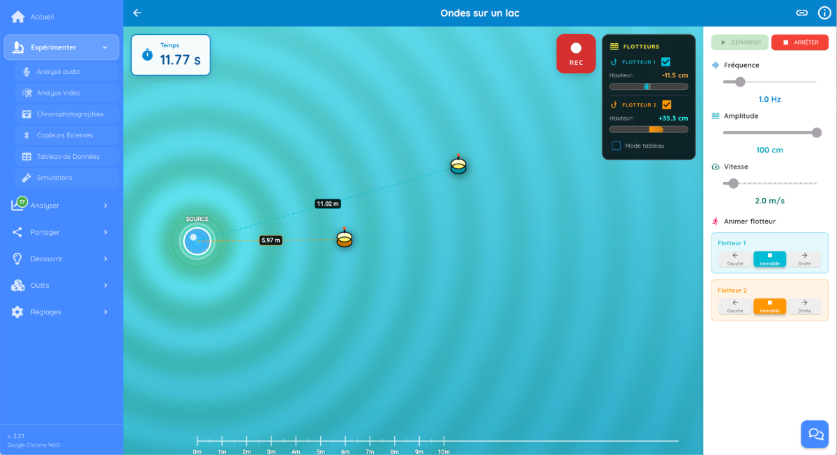 Simulation ondes sur un lac - FizziQ Web